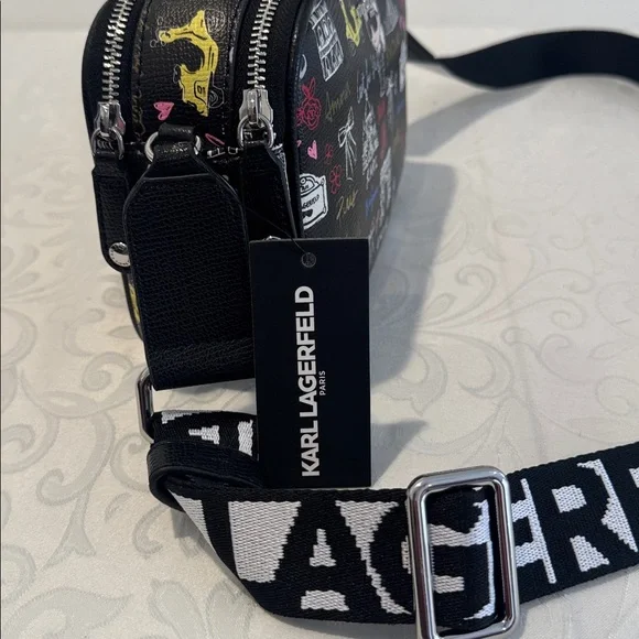 Karl Lagerfeld Multicolor Graphic Crossbody Bag - Picture 5 of 13